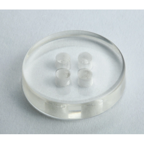 Botones de resina transparentes resistentes a los químicos